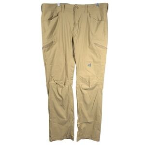 Eddie Bauer First Ascent Pants Mens 38x34 Khaki Tan Hiking Gorpcore Outdoor
